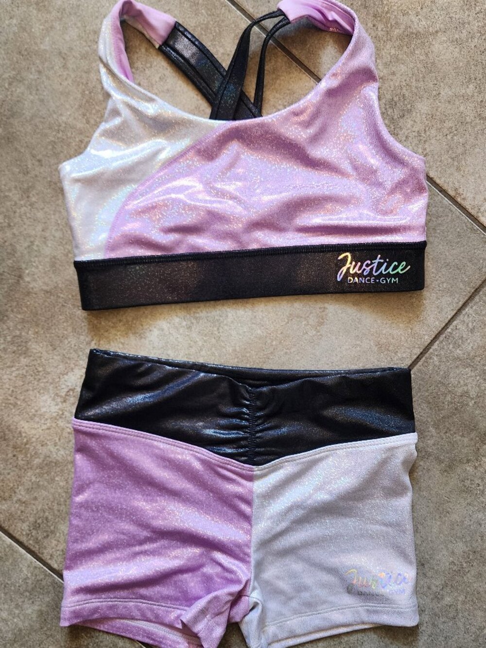 Justice Dancewear Purple, Black, Silver - CS 7/8